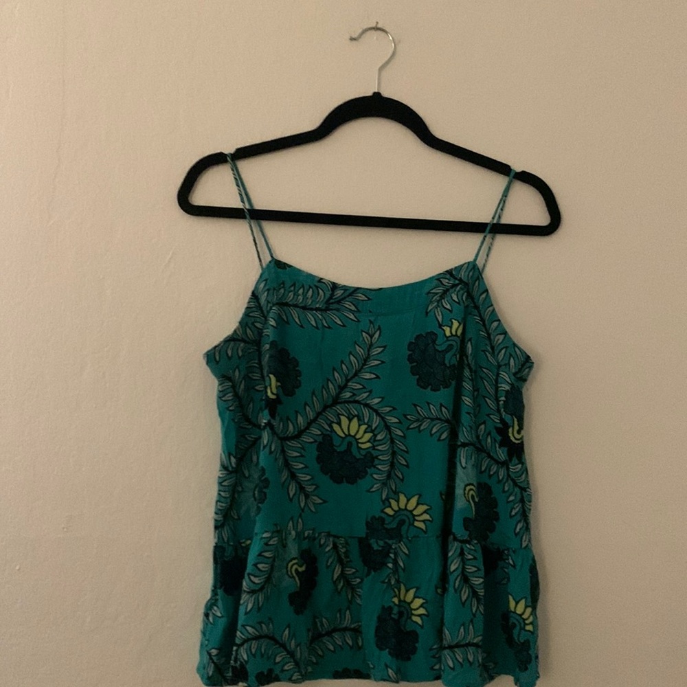 Tropical spaghetti strap tank - LOFT